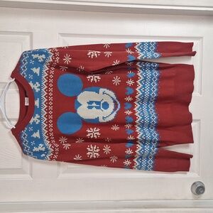 Mickey Mouse Christmas Sweater Men Sz L